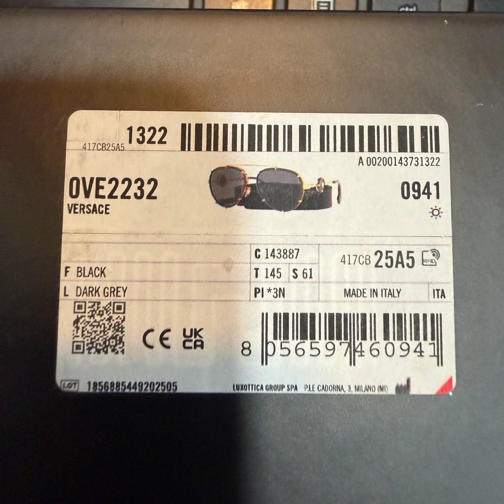 VERSACE Women's Sunglasses, VE2232 - Picture 4 of 5
